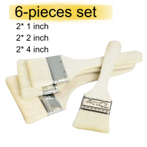 Emulsion Paint Brush Painting Set Brushes Tools for Wood Wall Canvas 1/2/4 Inch