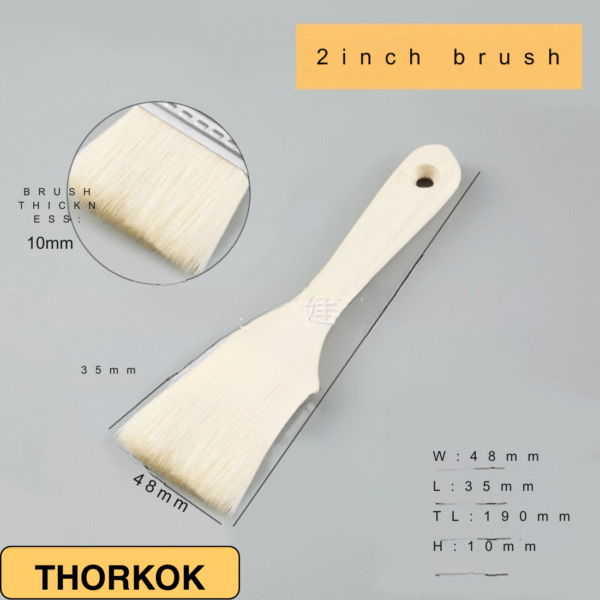 Emulsion Paint Brush Painting Set Brushes Tools for Wood Wall Canvas 1/2/4 Inch - Image 4